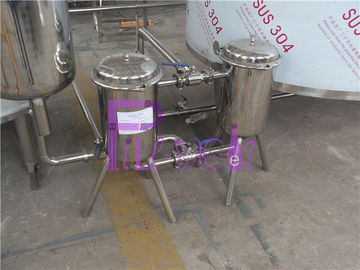 Ανοξείδωτο 304 υλικό διπλό φίλτρο εξοπλισμού επεξεργασίας χυμού για την επεξεργασία χυμού