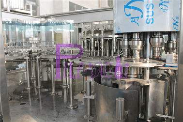 Αυτόματη 3--1 μηχανή κάλυψης πλήρωσης πλύσης για το πλαστικό μεταλλικό νερό μπουκαλιών