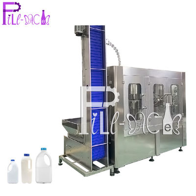 Αυτόματες μηχανή πλήρωσης γάλακτος -1washing-αρχειοθετώ-κάλυψης μπουκαλιών monoblock 6000BPH ακέραιες 3/συσκευή