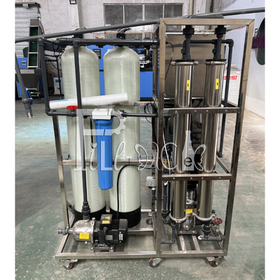 500LPH μηχανή κατεργασίας ύδατος πόσιμου νερού RO με τη μεμβράνη 4040