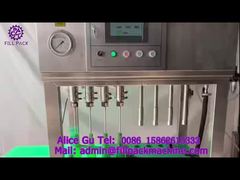 2018 J103 γυάλινο μπουκάλι αλουμινένιο καπάκι ημιαυτόματη μηχανή πλήρωσης και σφράγισης 4 σταθμών