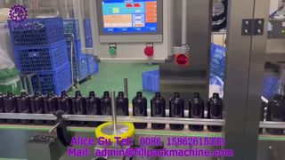 Γραμμή παραγωγής 2240 J120 Linear Tracking Automatic Piston 4-Head Filling and 8-Wheel Capping