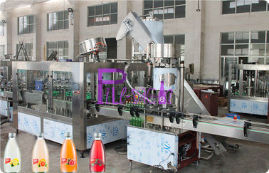 Υγρή μηχανή πλήρωσης μπουκαλιών γυαλιού του Full Auto, υλικό πληρώσεως 8000BPH χυμού φρούτων
