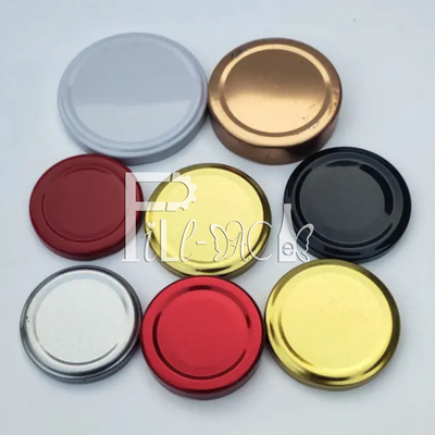 καπάκι 48mm καλυμμάτων μπουκαλιών γυαλιού χυμού 38mm 43mm κεφαλή κοχλίου μετάλλων λευκοσιδήρου 53mm 58mm