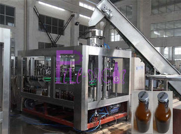 330ml μηχανή πλήρωσης μπύρας καλυμμάτων κορωνών μπουκαλιών γυαλιού με τις βαλβίδες NANQING