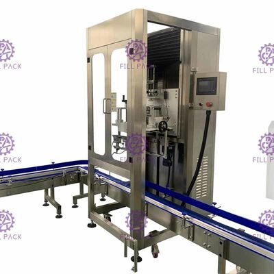Ενιαία επικεφαλής μηχανή Labeler γαλονιού μαρκαρίσματος λαιμών πλήρης αυτοματοποίηση 300BPM