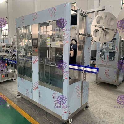 Διπλός επικεφαλής Applicator μανικιών τεντωμάτων προγραμματίσημος έλεγχος PLC μηχανών