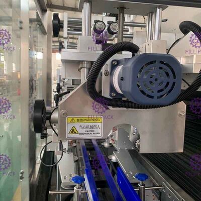 Διπλός επικεφαλής Applicator μανικιών τεντωμάτων προγραμματίσημος έλεγχος PLC μηχανών