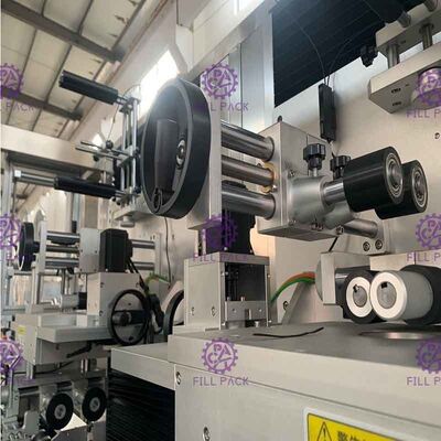 Διπλός επικεφαλής Applicator μανικιών τεντωμάτων προγραμματίσημος έλεγχος PLC μηχανών