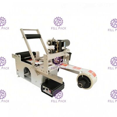 Ημι αυτόματη μηχανή μαρκαρίσματος μπουκαλιών για τις ετικέτες αυτοκόλλητων ετικεττών με τον εκτυπωτή κωδικοποίησης ημερομηνίας