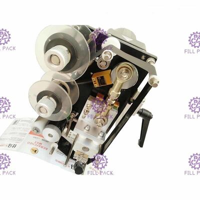 Ημι αυτόματη μηχανή μαρκαρίσματος μπουκαλιών για τις ετικέτες αυτοκόλλητων ετικεττών με τον εκτυπωτή κωδικοποίησης ημερομηνίας