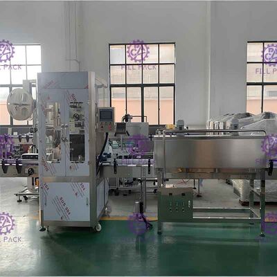 SUS304 η καυτή πλήρωση συρρικνώνεται την κινητή περιουσία μηχανών μαρκαρίσματος μανικιών με τις ρόδες