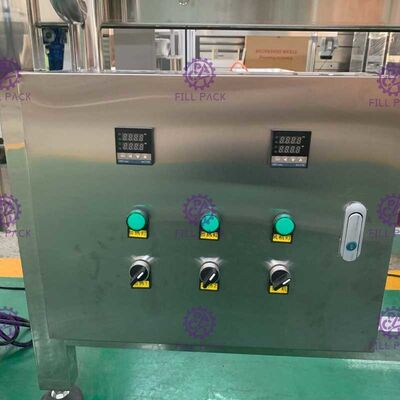 SUS304 η καυτή πλήρωση συρρικνώνεται την κινητή περιουσία μηχανών μαρκαρίσματος μανικιών με τις ρόδες