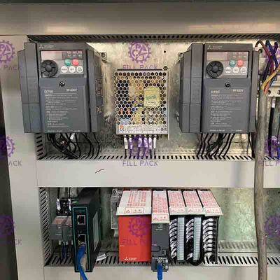 6 γραμμικό πόσιμο νερό κεφαλιών 600BPH που εμφιαλώνει την οθόνη αφής Mchine με Capper