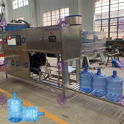 Monoblock μηχανή πλήρωσης νερού 5 γαλονιού, γραμμή παραγωγής νερού βαρελιών