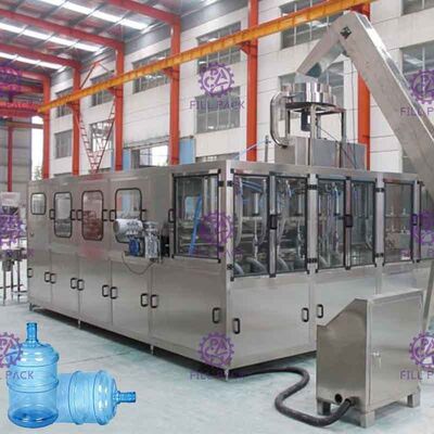 Monobloc PLC λειτουργία κάλυψης ζωνών γεμίζοντας μηχανών νερού 5 γαλονιού
