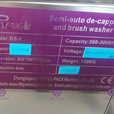 5 Decapper γαλονιού ημι αυτόματη μηχανή πλήρωσης νερού με τον έλεγχο του παραθύρου