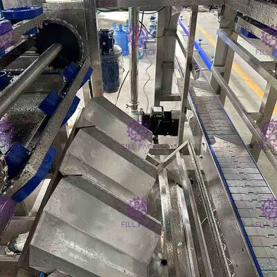Υλικό πληρώσεως εγκαταστάσεις 450 BPH νερού βαρελιών μηχανών πλήρωσης νερού 5 γαλονιού για το νερό Minear
