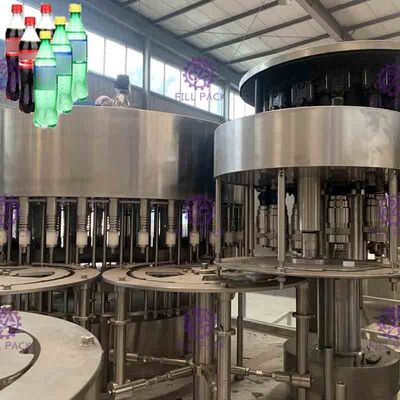 Έλεγχος 3 PLC σε 1 ενωμένη με διοξείδιο του άνθρακα μηχανή πλήρωσης ποτών για τα μπουκάλια της PET
