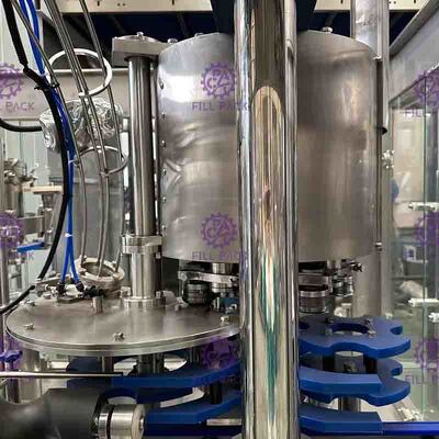 2 σε 1 γραμμή πλήρωσης δοχείων 8000BPH, μηχανή πλήρωσης δοχείων SUS304