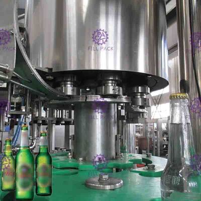 330ml μηχανή πλήρωσης μπύρας καλυμμάτων κορωνών μπουκαλιών γυαλιού με τις βαλβίδες NANQING