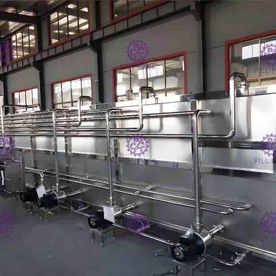 Καυτή γεμίζοντας ποτών μπουκαλιών συσκευασίας μηχανών βιομηχανία ποτών συστημάτων αποστειρωτή χυμού δροσίζοντας