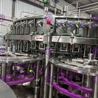 Το πλαστικό γυαλί 3 της PET σε 1 Monobloc έκτακτη ανάγκη γραμμών επεξεργασίας μη αλκοολούχων ποτών σταματά τη λειτουργία