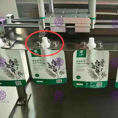 Ημι αυτόματη στάση επάνω στον υπολογιστή γραφείου 10 μηχανών πλήρωσης νερού σακουλών γάλα χυμού ακροφυσίων