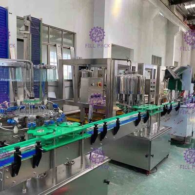 Γραμμικός τύπος μηχανών κάλυψης 2000BPH Monoblock ορυκτός ξεπλένοντας γεμίζοντας