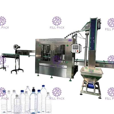 Ορυκτή μηχανή πλήρωσης πόσιμου νερού 3000BPH με τον έλεγχο PLC