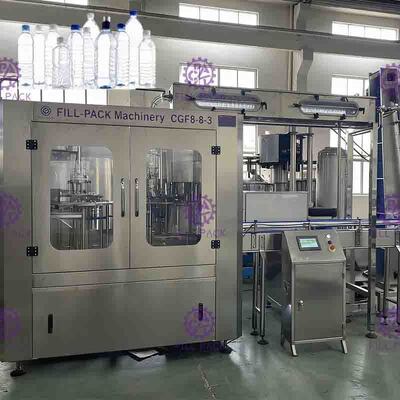 Έλεγχος PET PLC που ξεπλένει τη μηχανή κάλυψης πλήρωσης με την οθόνη αφής