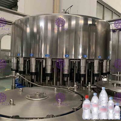 3 στο 1 Monoblock μεταλλικού νερού γεμίζοντας κάλυψης ξέπλυμα μπουκαλιών μηχανών 10000BPH πλαστικό