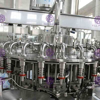 6000BPH μηχανή πλήρωσης χυμού με το πίσω σύστημα ροής με το sontrol PLC