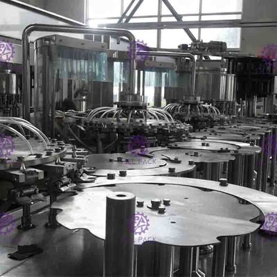 Υγρή μηχανή πλήρωσης Monoblock, 5 σε 1 πλαστικό υλικό πληρώσεως χυμού πολτού μπουκαλιών