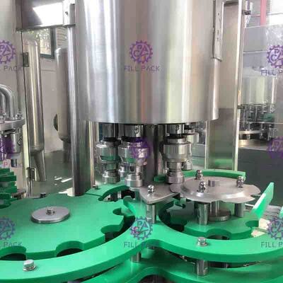 λαιμός 24 μπουκαλιών 38mm επικεφαλής μηχανή πλήρωσης χυμού με τον έλεγχο θερμοκρασίας
