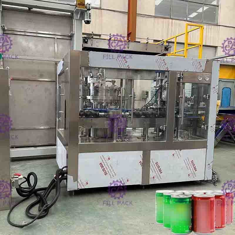 2 σε 1 γραμμή πλήρωσης δοχείων 8000BPH, μηχανή πλήρωσης δοχείων SUS304