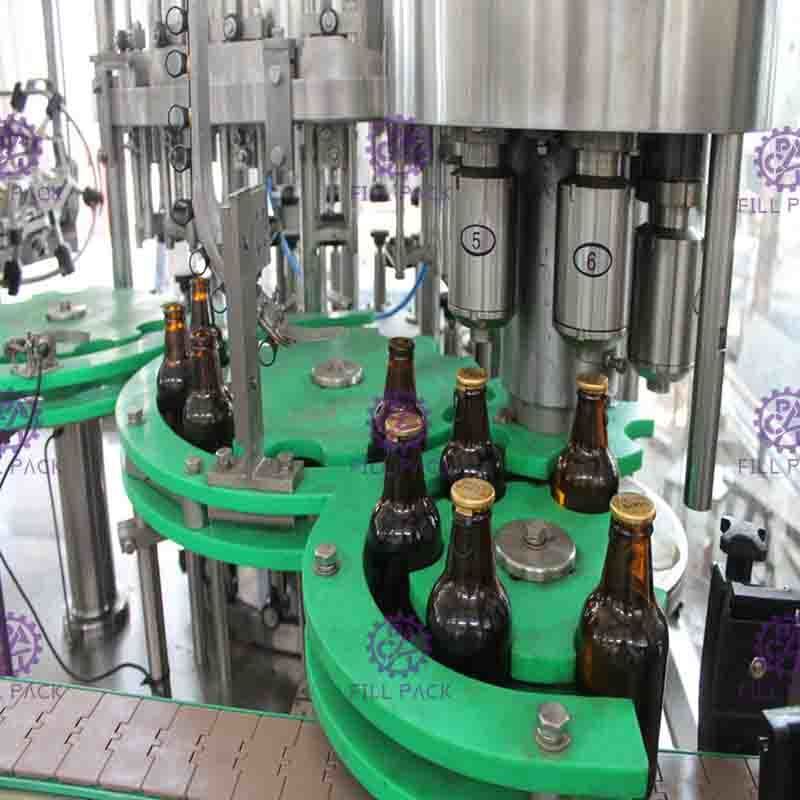 Εμφιαλώνοντας εξοπλισμός μπύρας PLC ιαπωνικός για το δαχτυλίδι ΚΑΠ τραβήγματος μπουκαλιών γυαλιού