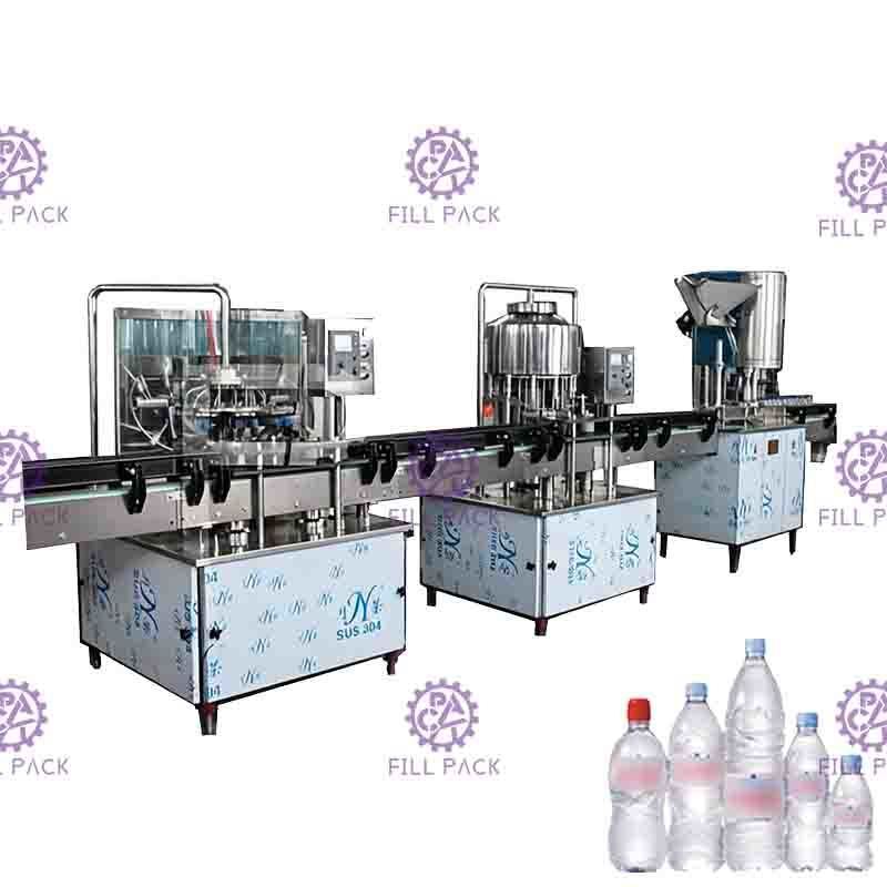 Γραμμικός τύπος μηχανών κάλυψης 2000BPH Monoblock ορυκτός ξεπλένοντας γεμίζοντας